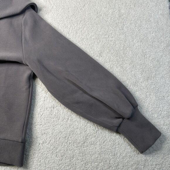 $158 Anthropologie Varley Vine Half-Zip Pullover Women's Size Large Ribbed‎ Grey - Picture 11 of 16